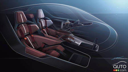 Seating of Porsche Mission X concept